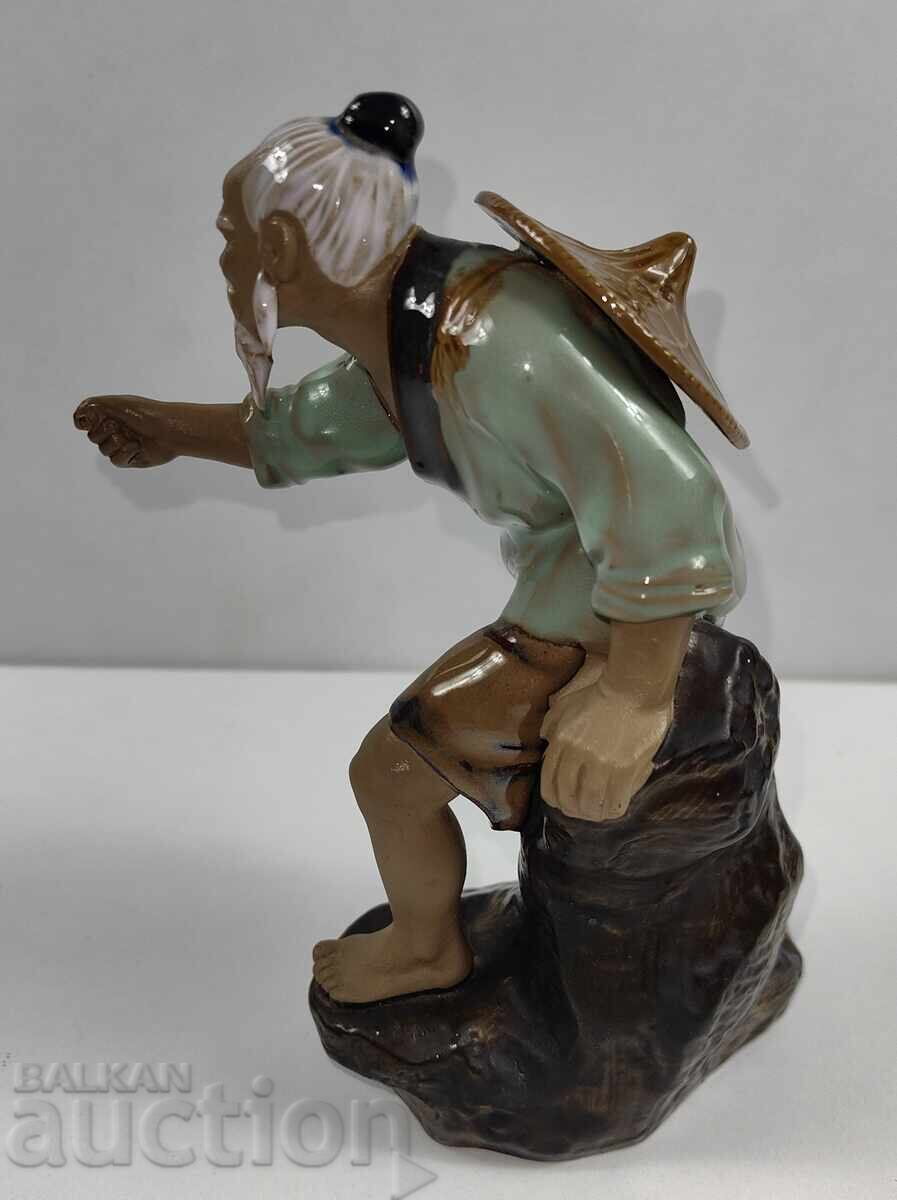 TIBETAN MONK LARGE PORCELAIN FIGURE PORCELAIN STATUETTE - 5 TIBETAN MONK LARGE PORCELAIN FIGURE PORCELAIN STATUETTE - 5