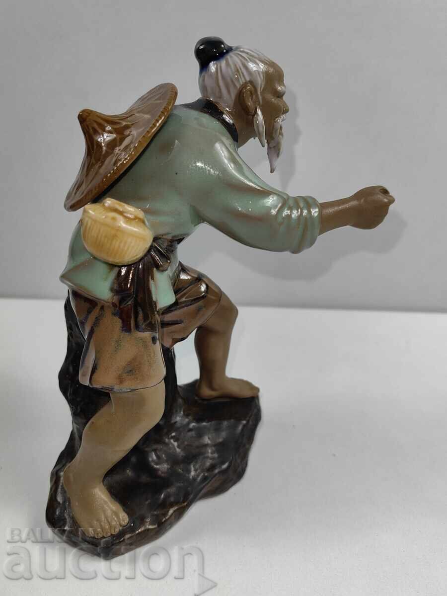 TIBETAN MONK LARGE PORCELAIN FIGURE PORCELAIN STATUETTE - 6 TIBETAN MONK LARGE PORCELAIN FIGURE PORCELAIN STATUETTE - 6