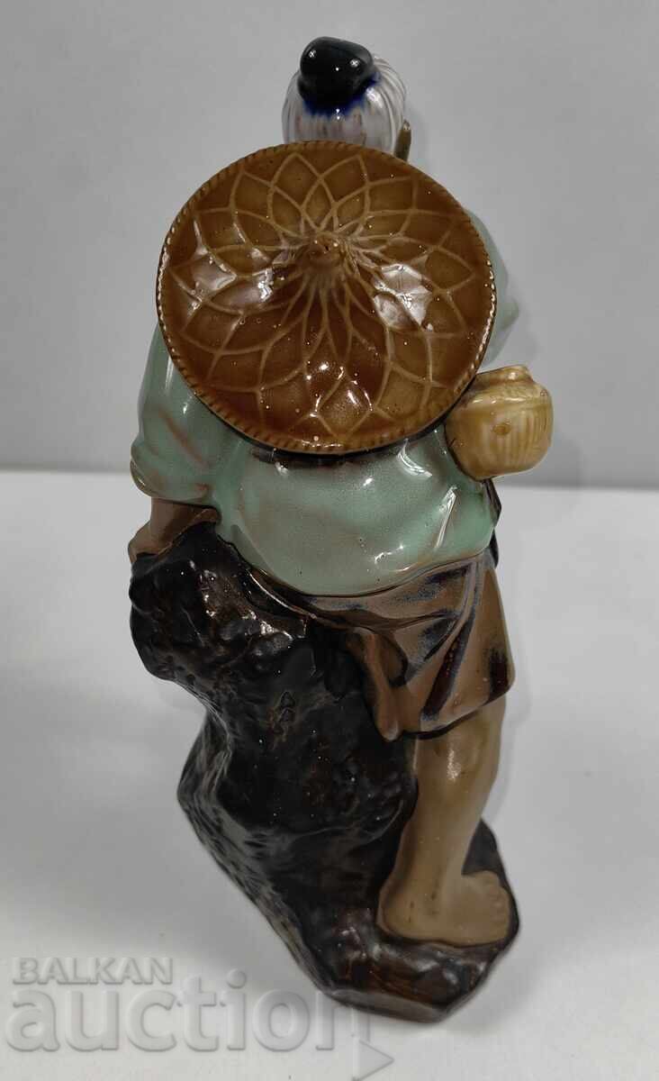 TIBETAN MONK LARGE PORCELAIN FIGURE PORCELAIN STATUETTE - 7 TIBETAN MONK LARGE PORCELAIN FIGURE PORCELAIN STATUETTE - 7