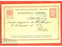 COIN CARD călătorit din SOFIA 28 III 1893 PARIS