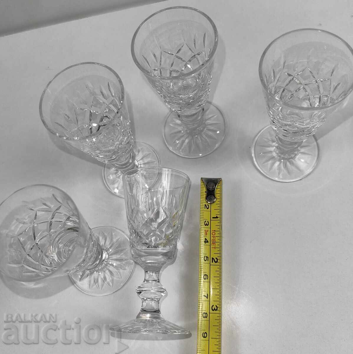 CRYSTAL GLASSES SET CUP CUP HEALTH - 6 CRYSTAL GLASSES SET CUP CUP HEALTH - 6