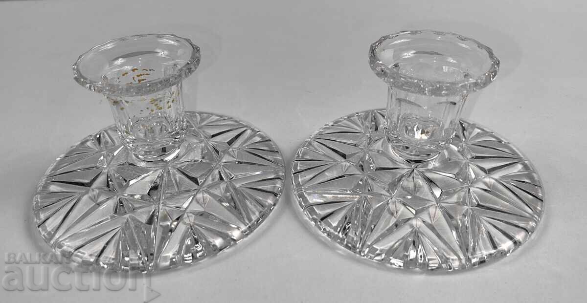 CRYSTAL CANDLEHOLDER SET HEALTHY CANDLEHOLDER CANDLE with price 25.00 BGN | € 12.78 CRYSTAL CANDLEHOLDER SET HEALTHY CANDLEHOLDER CANDLE with price 25.00 BGN | € 12.78