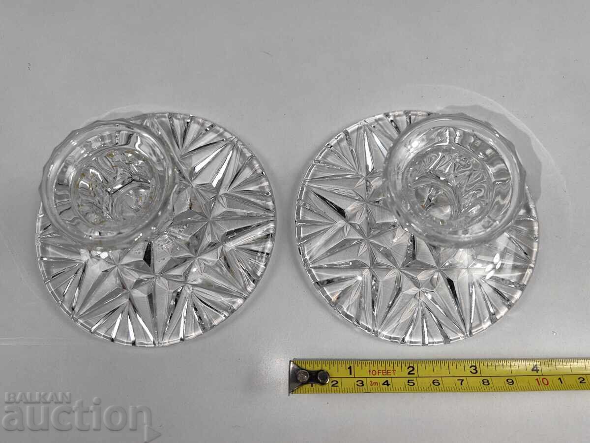 CRYSTAL CANDLEHOLDER SET HEALTHY CANDLEHOLDER CANDLE - 5 CRYSTAL CANDLEHOLDER SET HEALTHY CANDLEHOLDER CANDLE - 5