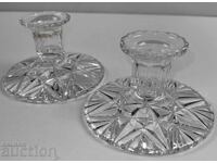 CRYSTAL CANDLEHOLDER SET HEALTHY CANDLEHOLDER CANDLE