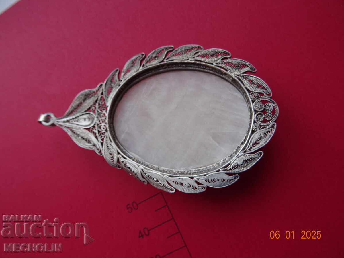 COLLECTIBLE OLD SILVER FILIGRAM MEDALLION PENDANT - 6 COLLECTIBLE OLD SILVER FILIGRAM MEDALLION PENDANT - 6