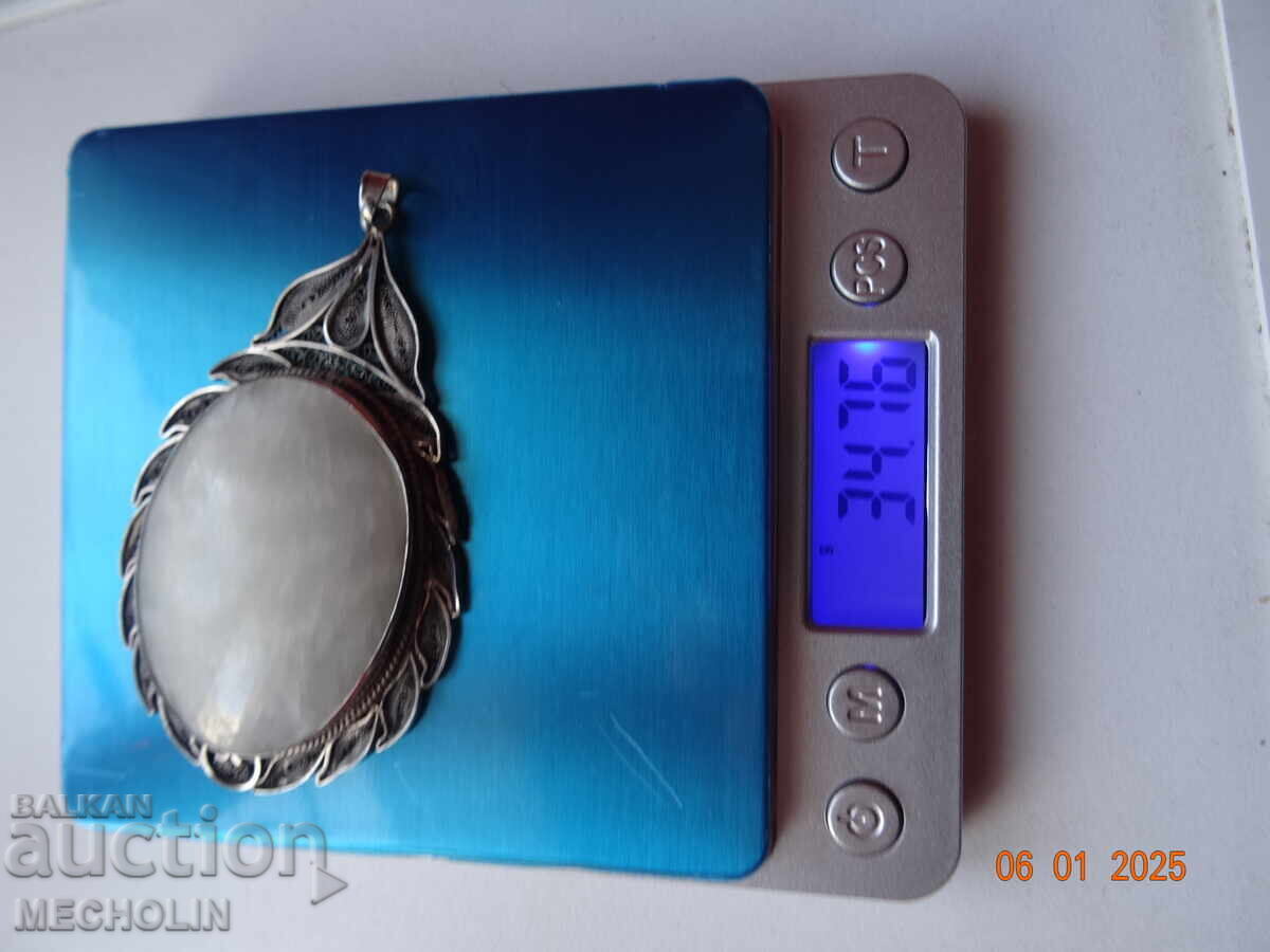 COLLECTIBLE OLD SILVER FILIGRAM MEDALLION PENDANT - 7 COLLECTIBLE OLD SILVER FILIGRAM MEDALLION PENDANT - 7