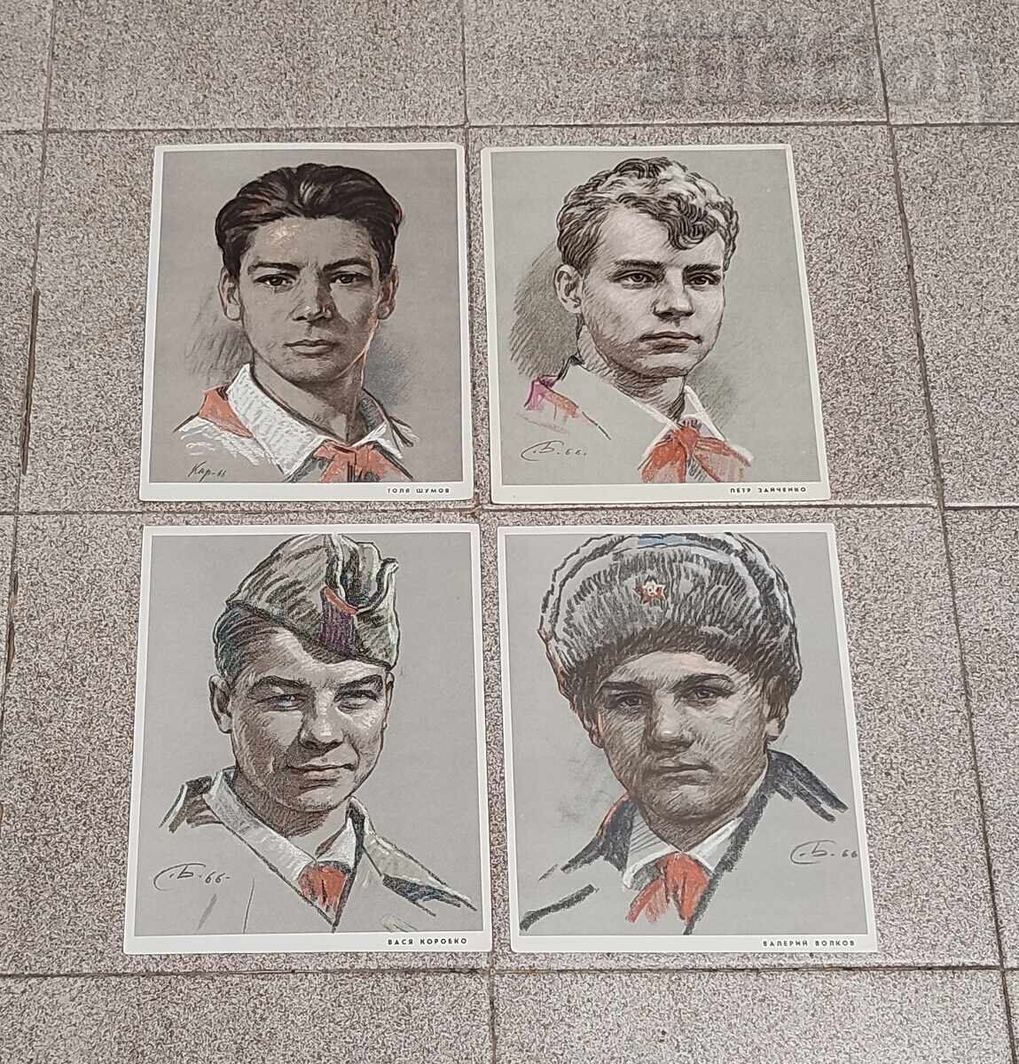 PIONEERS HEROES OF THE USSR ALBUM 15 ISSUE 1966 POSTERS with price 36.00 BGN | € 18.41 PIONEERS HEROES OF THE USSR ALBUM 15 ISSUE 1966 POSTERS with price 36.00 BGN | € 18.41