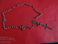 COLLECTIBLE OLD CHAIN WITH FRENCH LOURDES CROSS