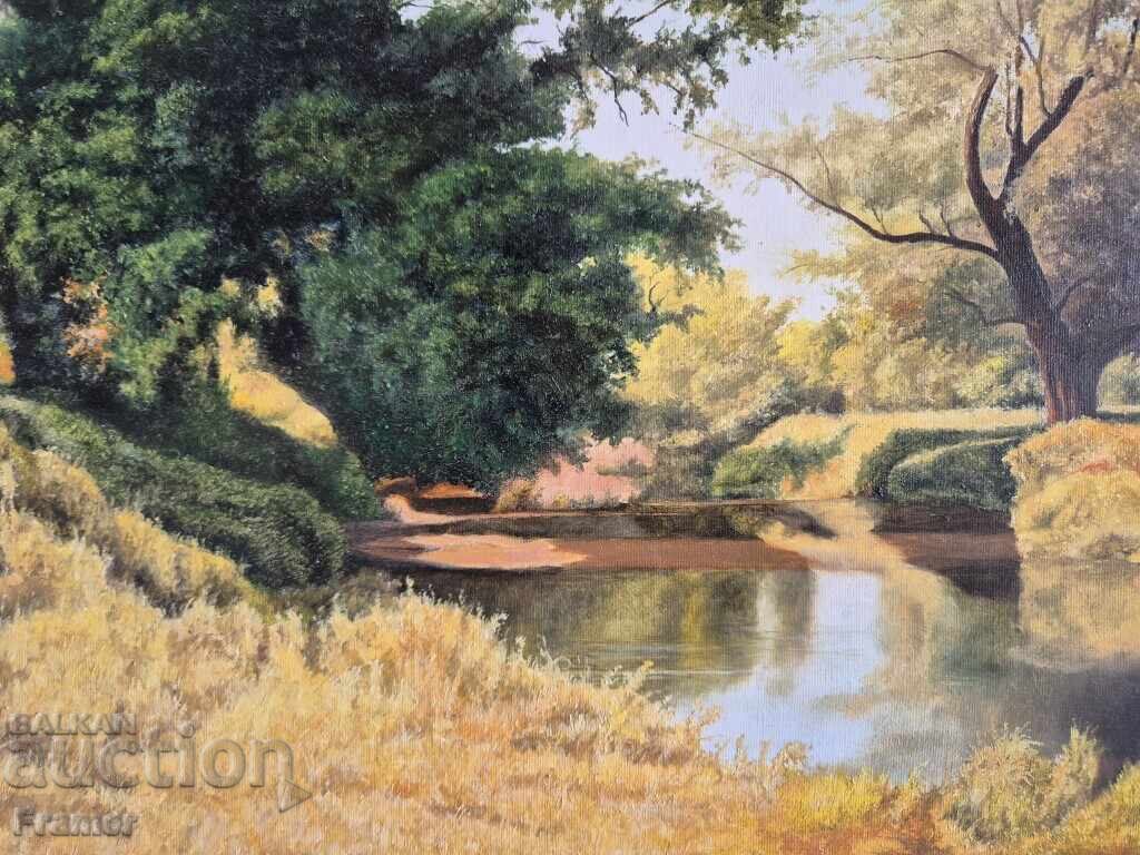 Auction Petar Momchilov Spring by the River 2023. Masterpiece painting Auction Petar Momchilov Spring by the River 2023. Masterpiece painting