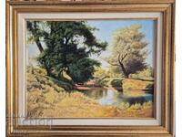 Petar Momchilov Spring by the River 2023. Masterpiece painting