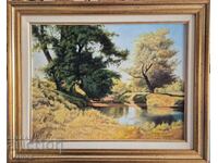 Petar Momchilov Spring by the River 2023. Masterpiece painting
