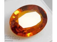 BZC! 15.90k safir natural oval cert.VGTL de 1!