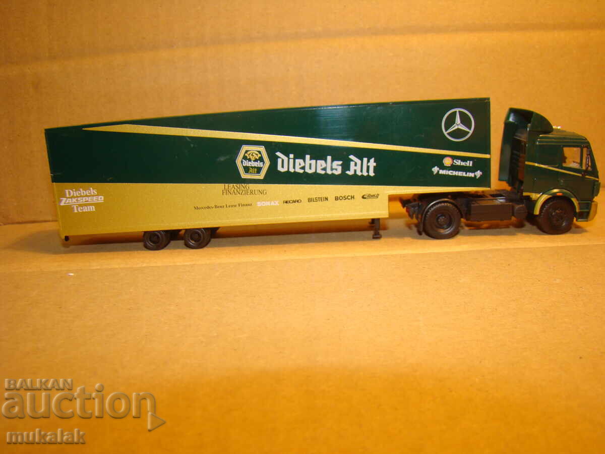 HERPA H0 1/87 MERCEDES BENZ TRUCK MODEL TROLLEY - 5 HERPA H0 1/87 MERCEDES BENZ TRUCK MODEL TROLLEY - 5
