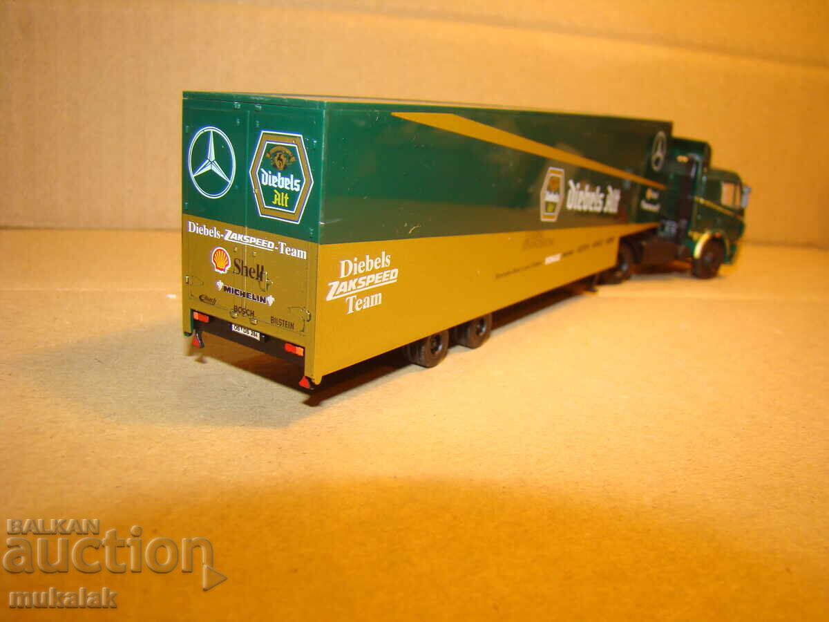 HERPA H0 1/87 MERCEDES BENZ TRUCK MODEL TROLLEY - 6 HERPA H0 1/87 MERCEDES BENZ TRUCK MODEL TROLLEY - 6