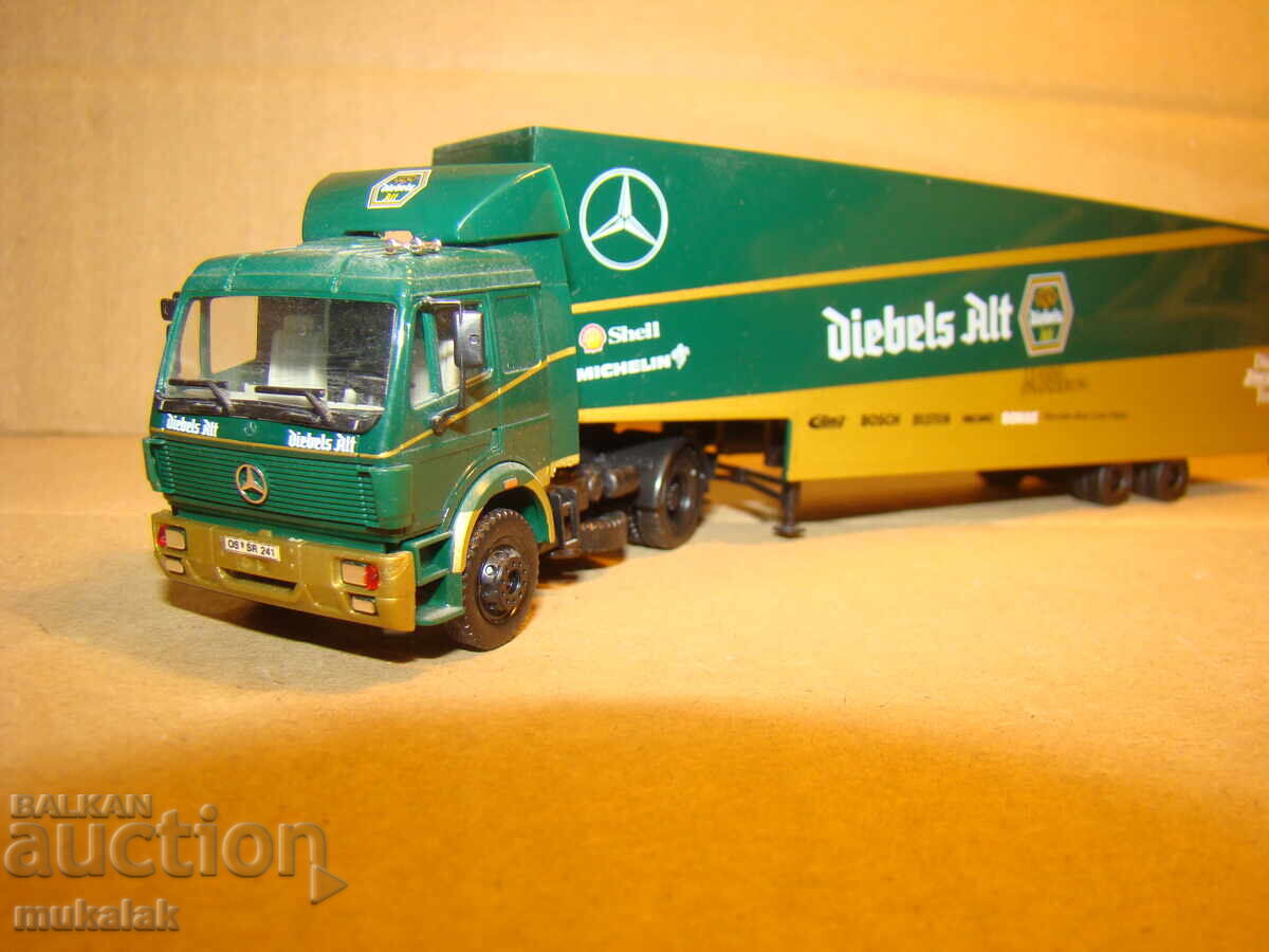 HERPA  H0 1/87   MERCEDES BENZ     КАМИОН МОДЕЛ КОЛИЧКА