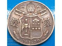 30 Baiochi 1834 Vatican Rome Gregory XVI (1831-1846) RARE