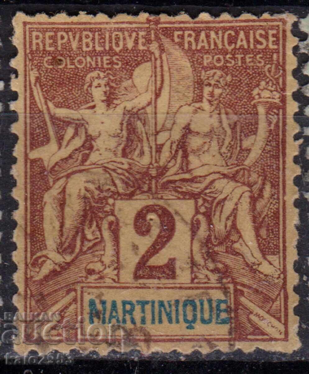 France/Martinique-1892-Regular-Colonial Allegory,stamp