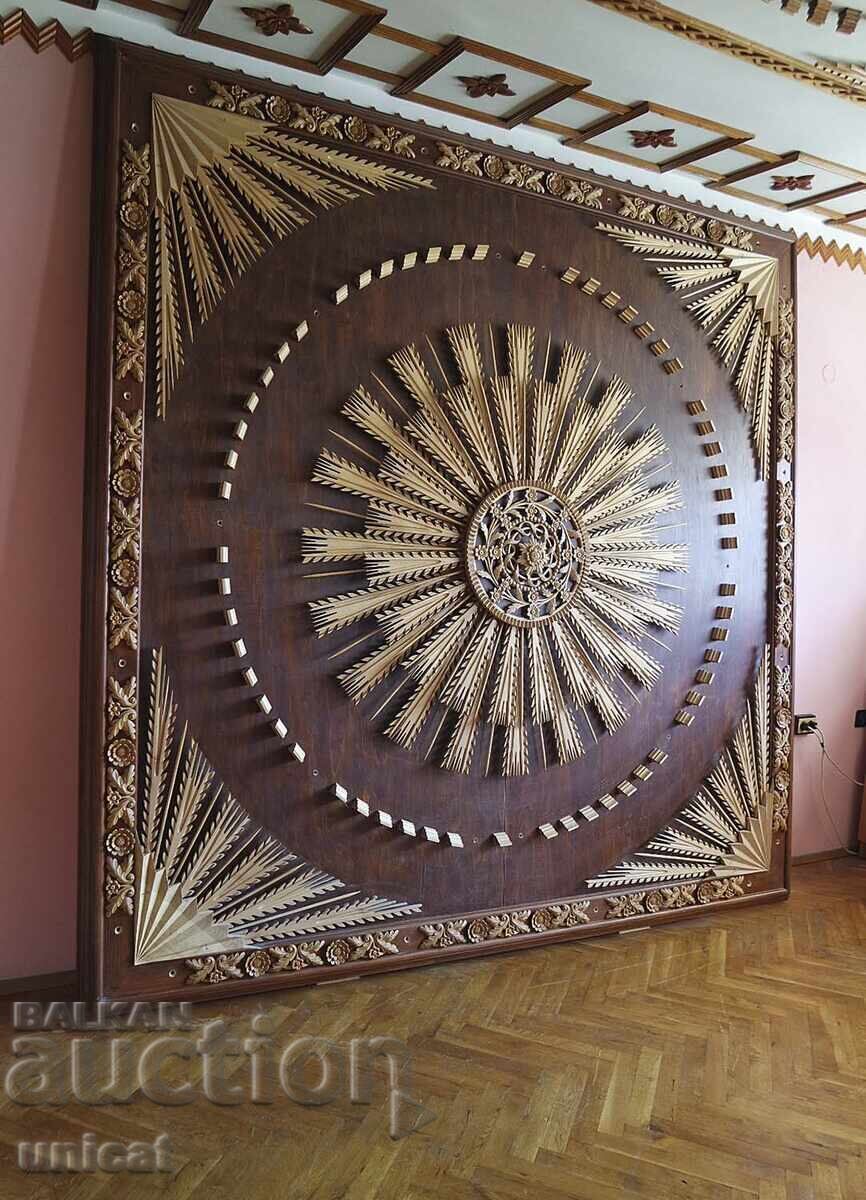 Luxury Ceiling Wood Carving "Sun" - Handmade with price € 42000.00 | 82144.86 BGN
