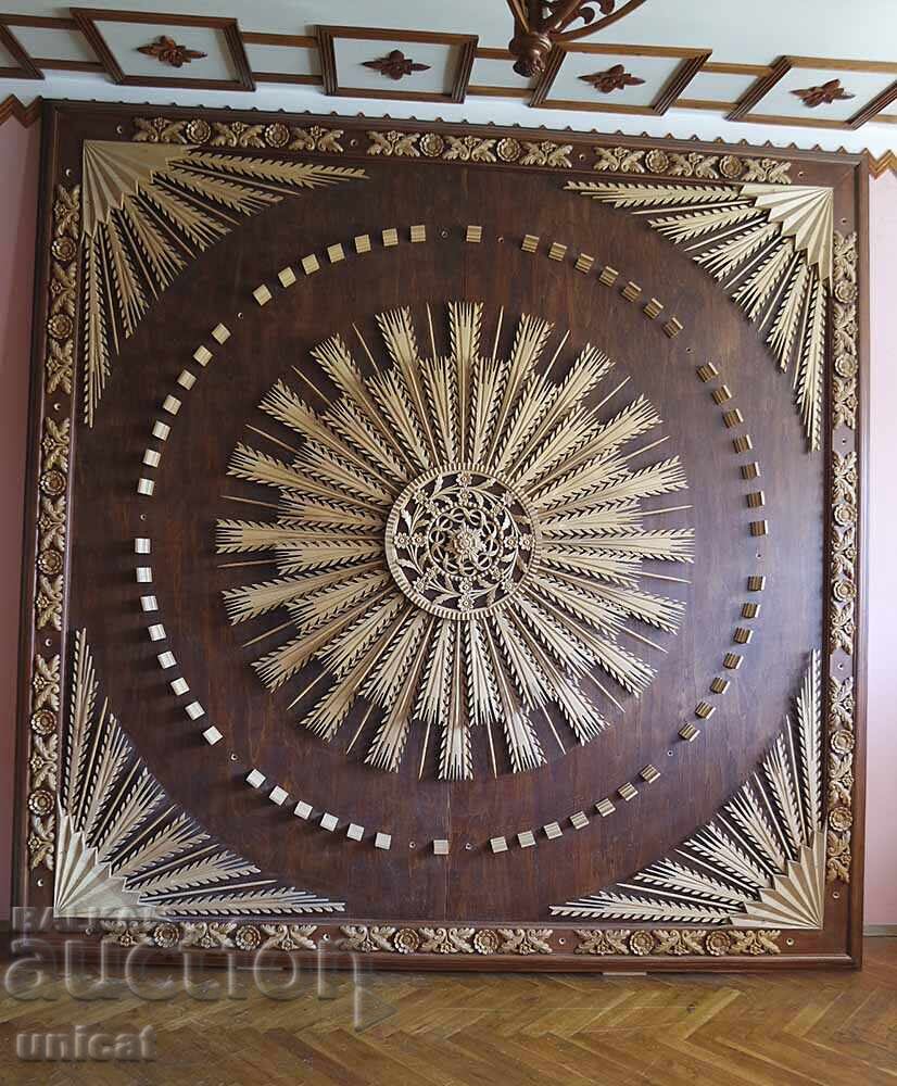 Παράδοση Ξυλογλυπτική - ήλιος, διακόσμηση οροφής, μοναδική Παράδοση Ξυλογλυπτική - ήλιος, διακόσμηση οροφής, μοναδική