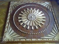 Wood carving - sun, ceiling decoration, unique