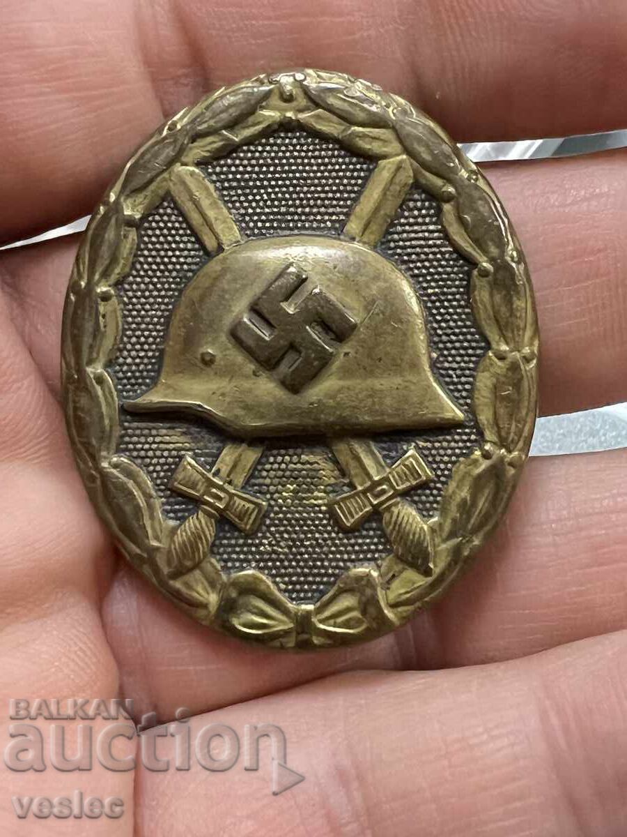 Insigna autentică germană pentru răni naziste al treilea Reich