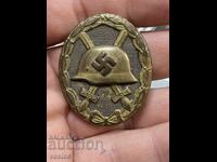 Insigna autentică germană pentru răni naziste al treilea Reich