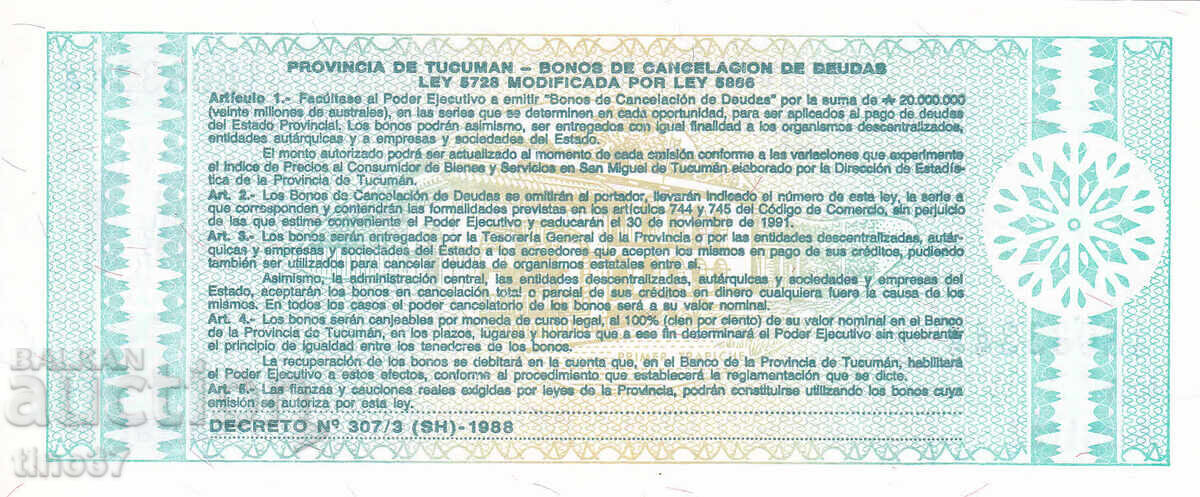 Auction tino37- ARGENTINA - 1 AUSTRALIA - 1991 - UNC Auction tino37- ARGENTINA - 1 AUSTRALIA - 1991 - UNC