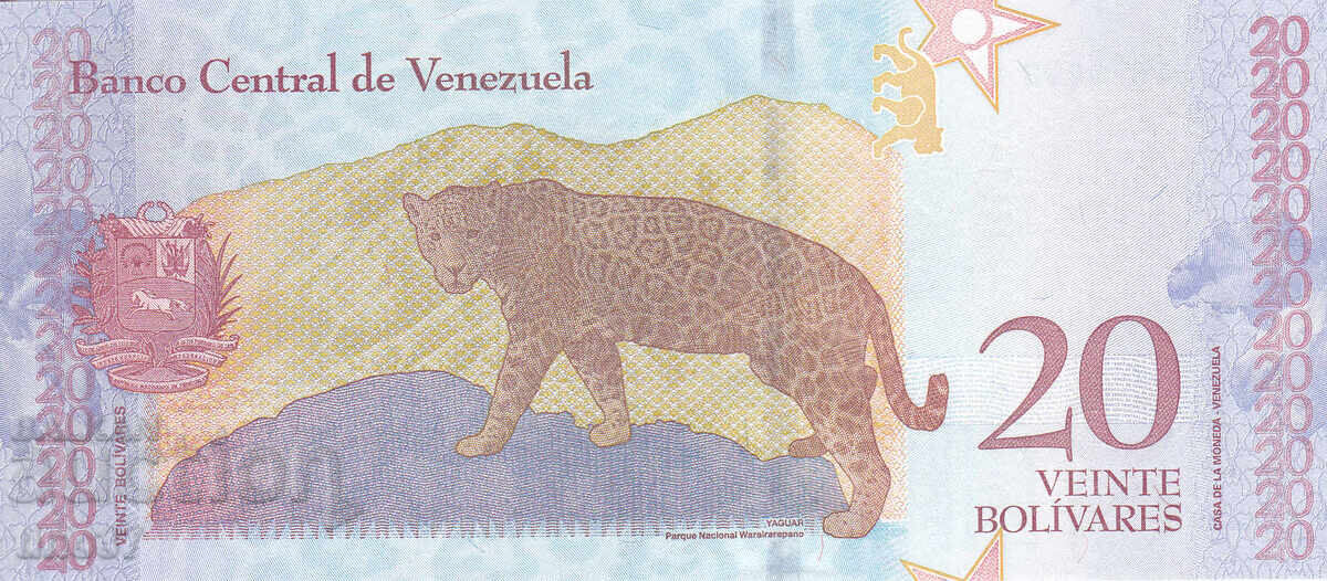 Auction tino37- VENEZUELA - 20 BOLIVARA - 2018 - UNC Auction tino37- VENEZUELA - 20 BOLIVARA - 2018 - UNC