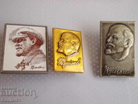 badges - personalities Lenin 3 pcs