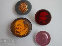 insigne - personalități Lenin 6 buc