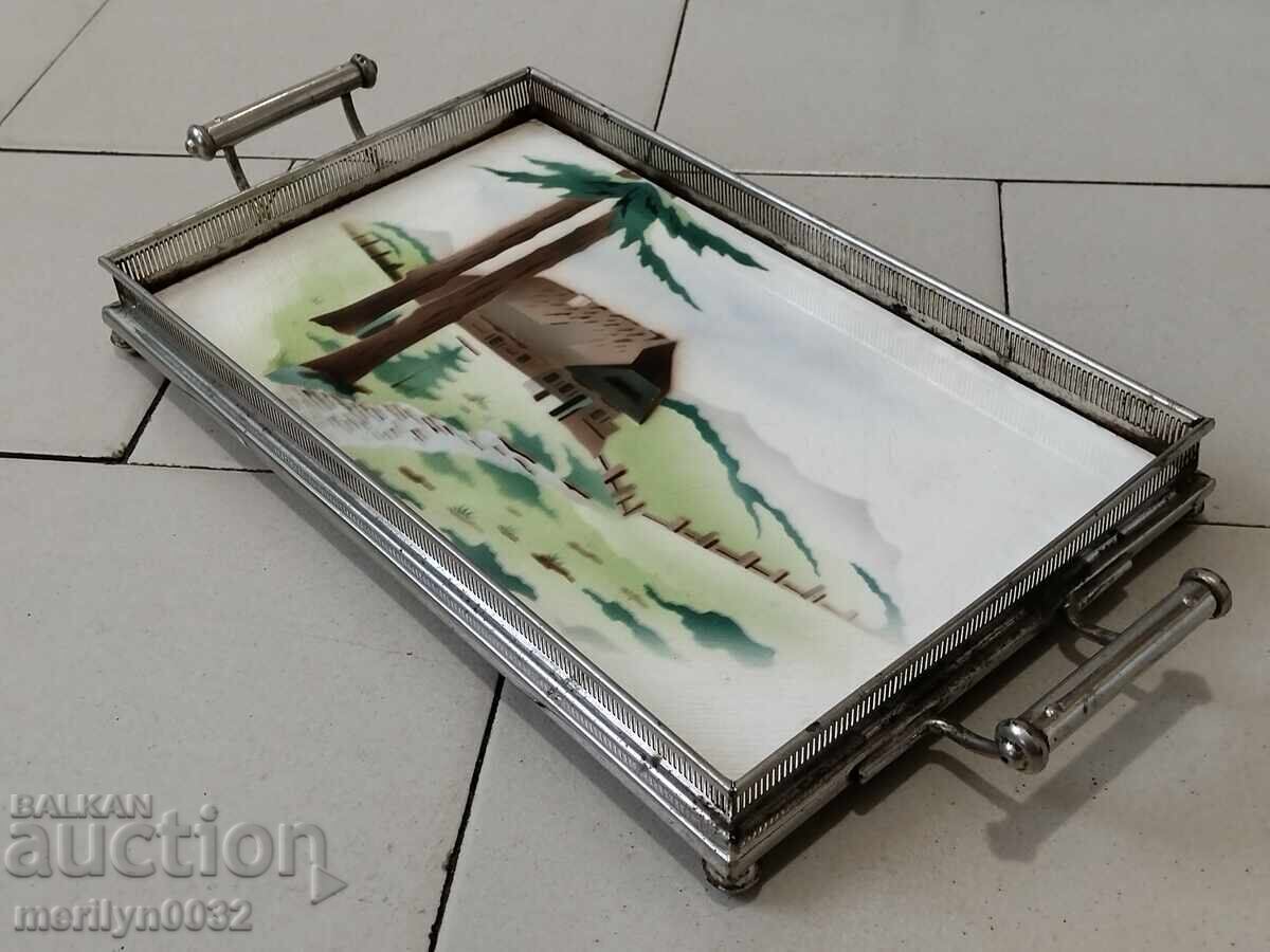 Old porcelain tray, casserole, plateau with price 62.00 BGN | € 31.70 Old porcelain tray, casserole, plateau with price 62.00 BGN | € 31.70