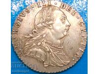 Great Britain 6 Pence 1787 George III Patina silver