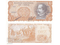 tino37- CHILE - 10 ESCUDOS - 1967 - UNC