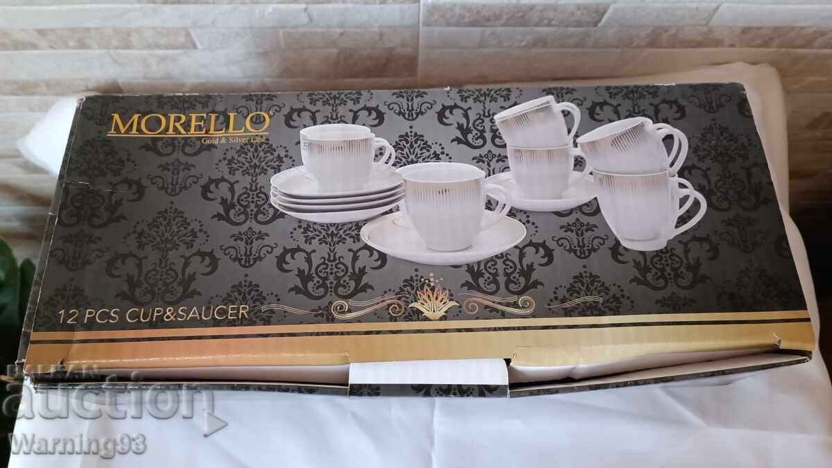 Υπηρεσία τσαγιού ή καφέ - 12 τεμάχια - MORELLO - GOLD -01-10004 με τιμή 45.00 BGN | € 23.01 Υπηρεσία τσαγιού ή καφέ - 12 τεμάχια - MORELLO - GOLD -01-10004 με τιμή 45.00 BGN | € 23.01