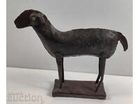 SHEEP LARGE METAL FIGURE STATUETTE HEALTHY