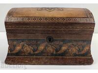 OVER 100 YEARS OLD WOODEN BOX CASKET LOCK WITHOUT KEY