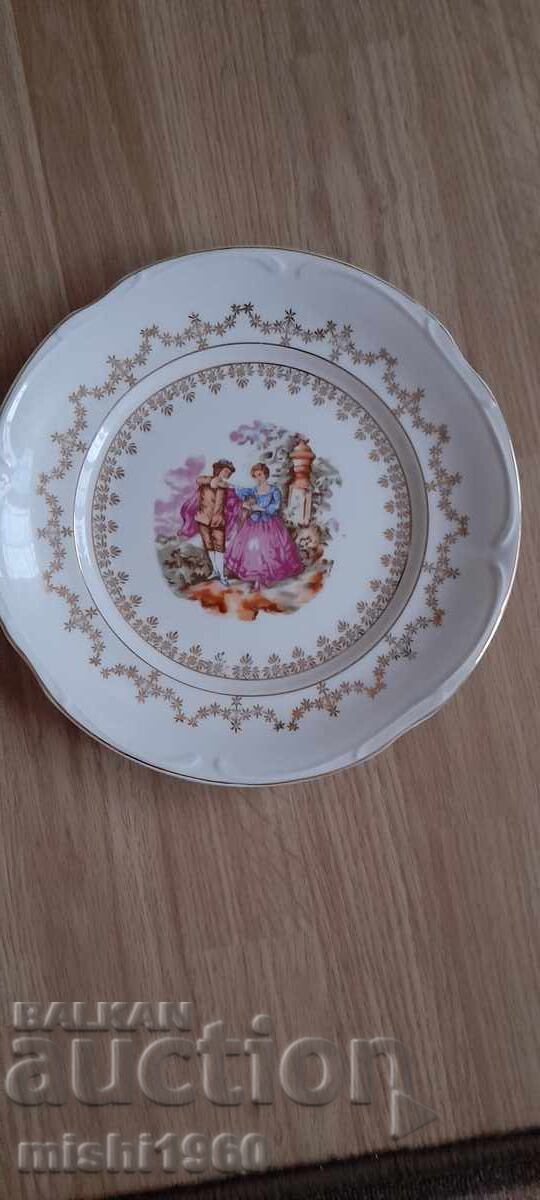 Porcelain platter, Romeo and Juliet,