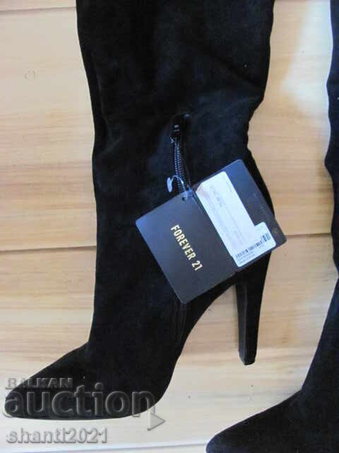 Нови с етикет ботуши до коляното FOREVER 21 , номер 38 with price 25.00 BGN | € 12.78