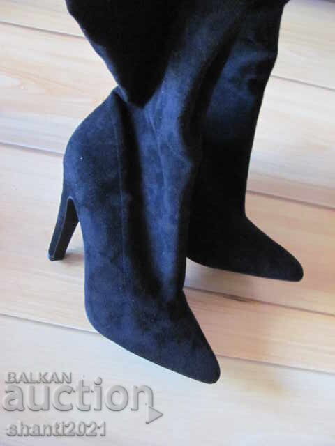 Нови с етикет ботуши до коляното FOREVER 21 , номер 38 - 6