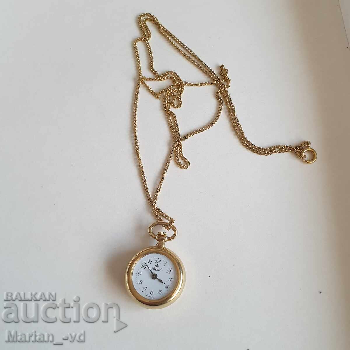 Ελβετικό μηχανικό ρολόι μετάλλιο βασιλικό με τιμή 60.00 BGN | € 30.68