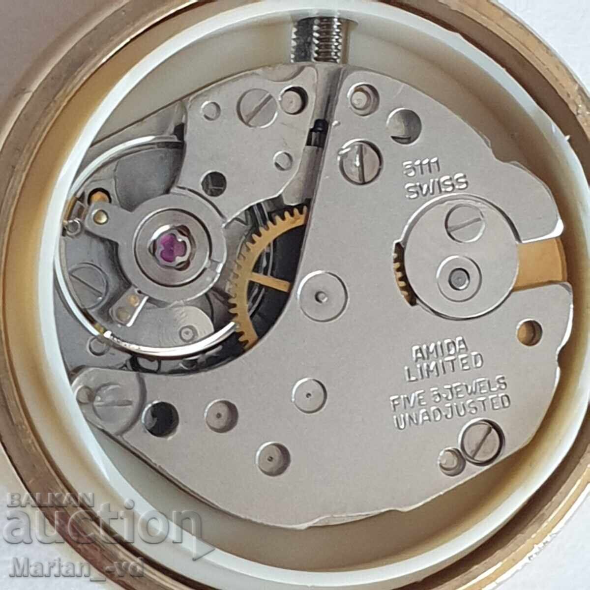 Ελβετικό μηχανικό ρολόι μετάλλιο βασιλικό - 6