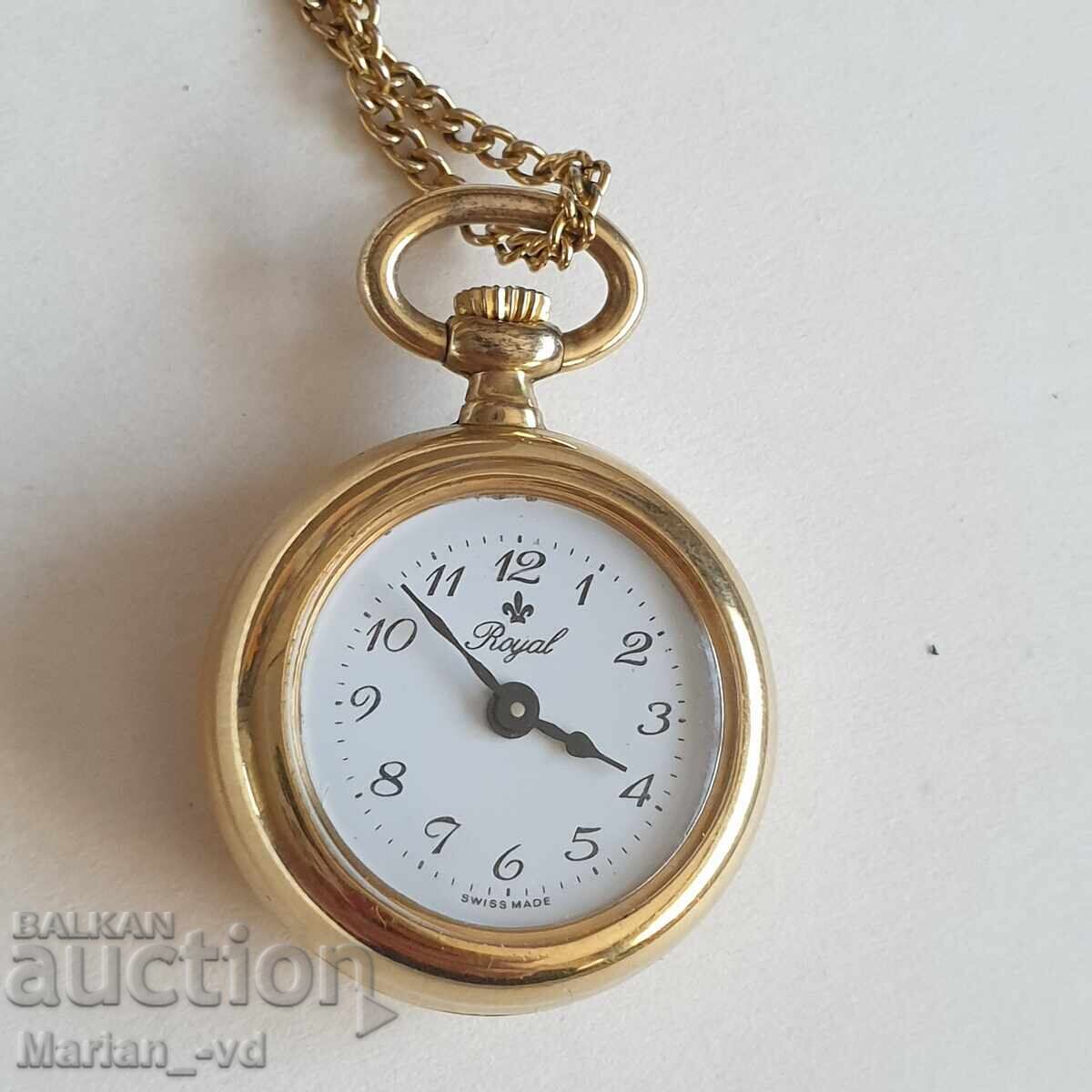 Ελβετικό μηχανικό ρολόι μετάλλιο βασιλικό - 7