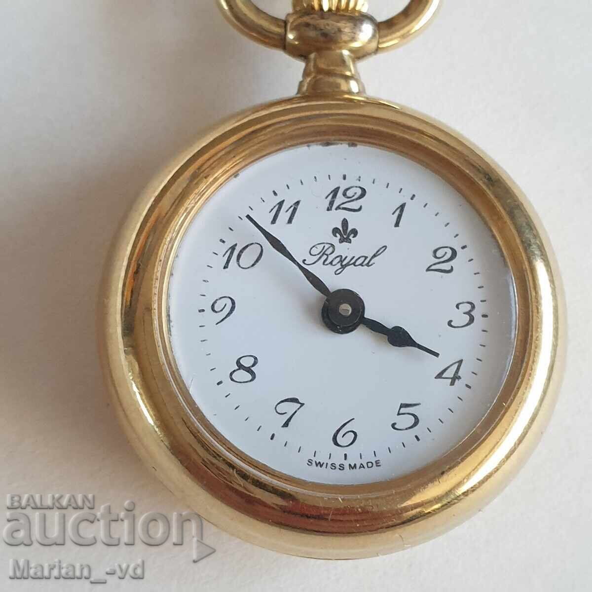 Ελβετικό μηχανικό ρολόι μετάλλιο βασιλικό