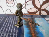 Old erotic bronze statuette - corkscrew