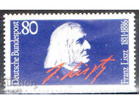 1986. Germany. Franz Liszt, composer and pianist.