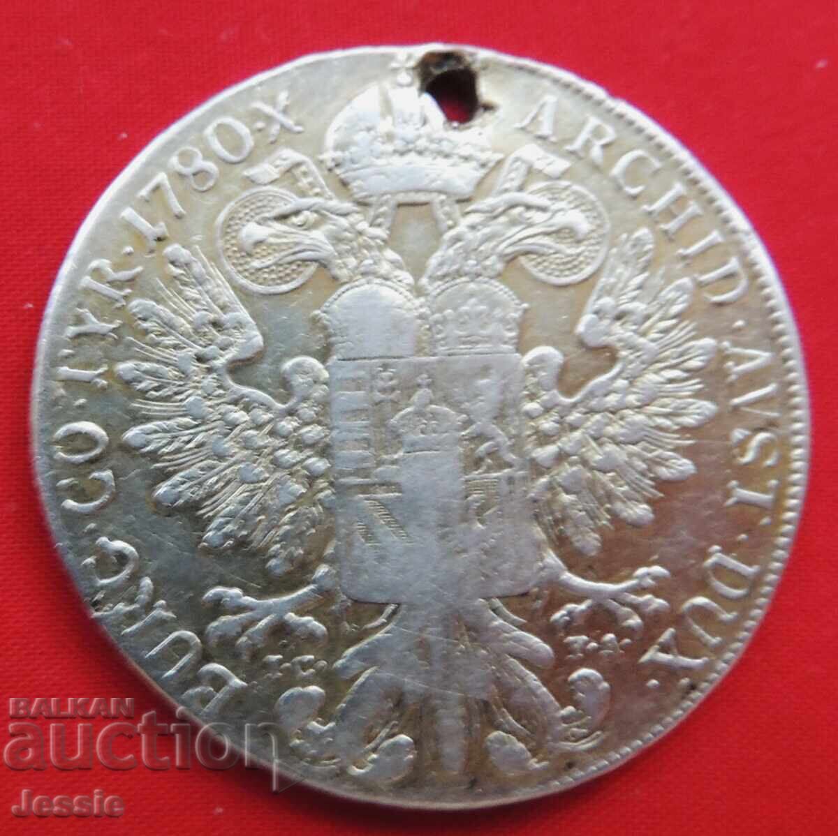 1 Thaler 1780 Austria Hungary Maria Theresa