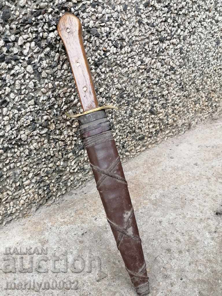 Bulgarian trench dagger with sheath Avramov Kovachev knife ORIGINAL - 6 Bulgarian trench dagger with sheath Avramov Kovachev knife ORIGINAL - 6