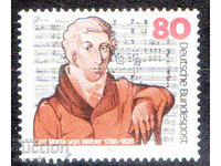 1986. Germany. Carl Maria von Weber, composer.