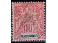 France/Martinique-1892-Regular-colonial αλληγορία, γραμματόσημο