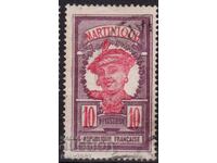 France/Martinique-1922-Редовна-местна девойка,клеймо